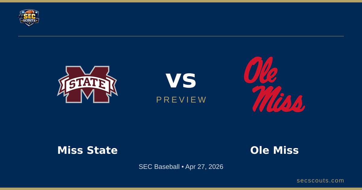 SEC Baseball Preview: Mississippi State Bulldogs at Ole Miss Rebels