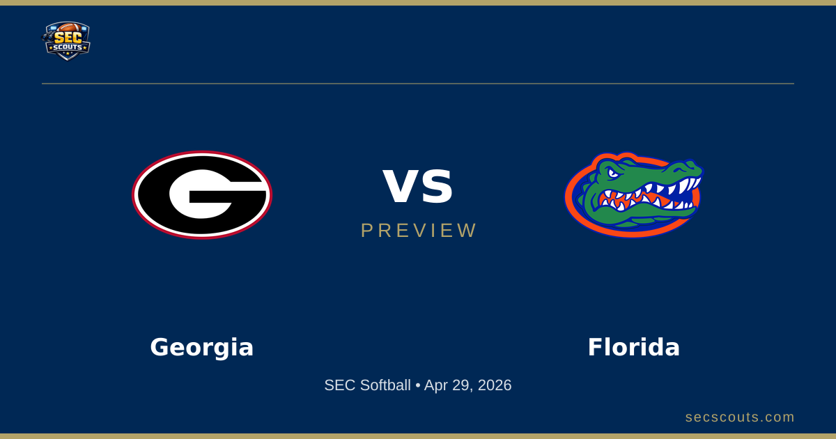 SEC Softball Preview: Florida Gators at Georgia Bulldogs