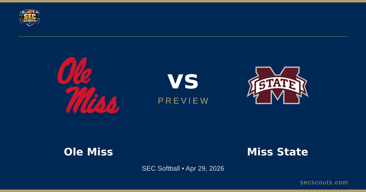 SEC Softball Preview: Mississippi State Bulldogs at Ole Miss Rebels