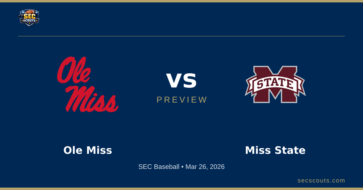 SEC Baseball Preview: Mississippi State Bulldogs at Ole Miss Rebels