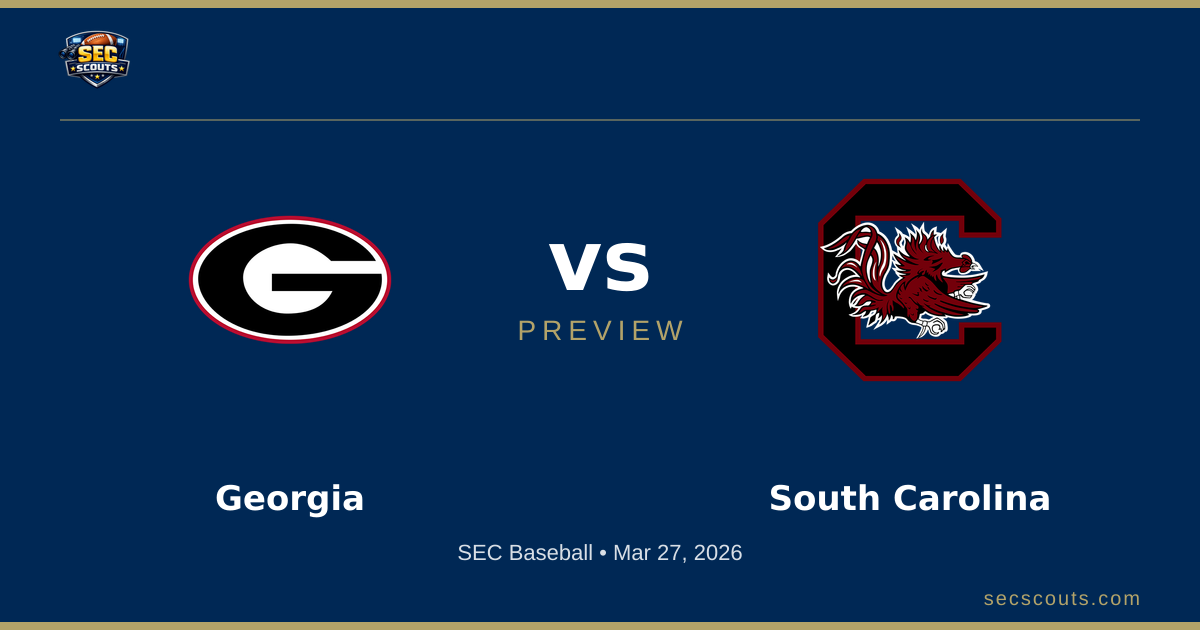 SEC Baseball Preview: South Carolina Gamecocks at Georgia Bulldogs