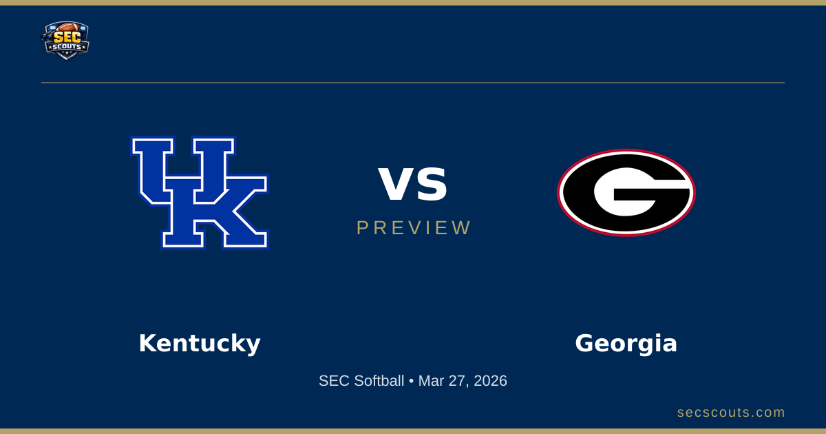 SEC Softball Preview: Georgia Bulldogs at Kentucky Wildcats
