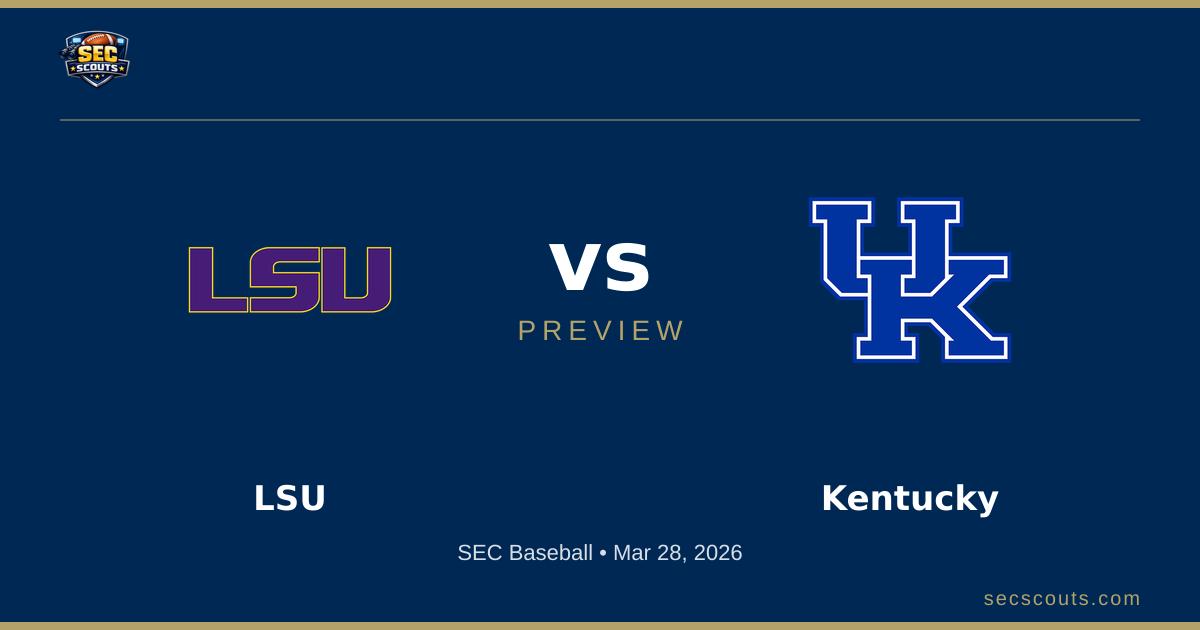 SEC Baseball Preview: Kentucky Wildcats at LSU Tigers