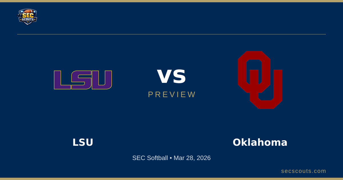 SEC Softball Preview: Oklahoma Sooners at LSU Tigers
