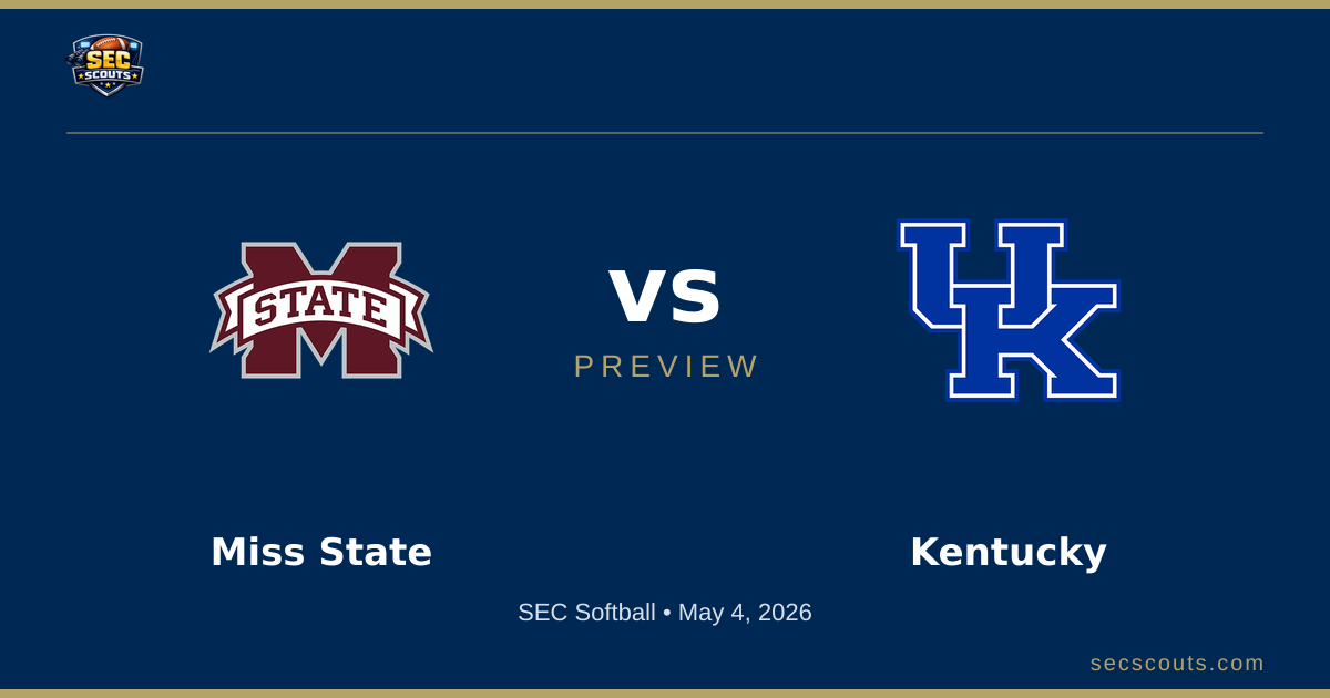 SEC Softball Preview: Kentucky Wildcats at Mississippi State Bulldogs