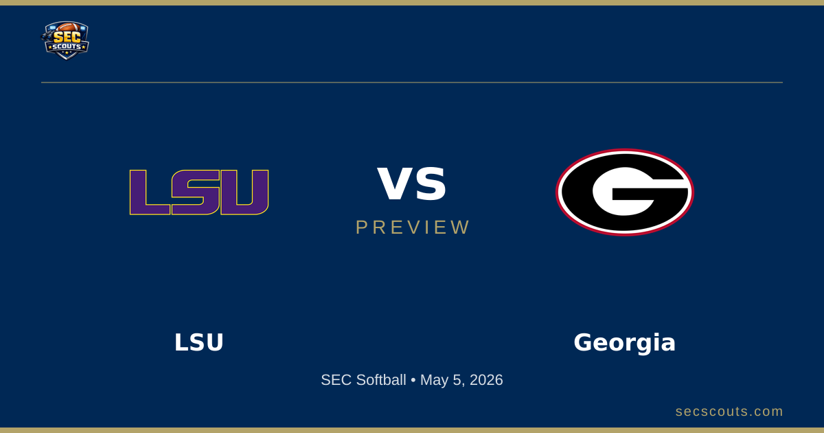 SEC Softball Preview: Georgia Bulldogs at LSU Tigers