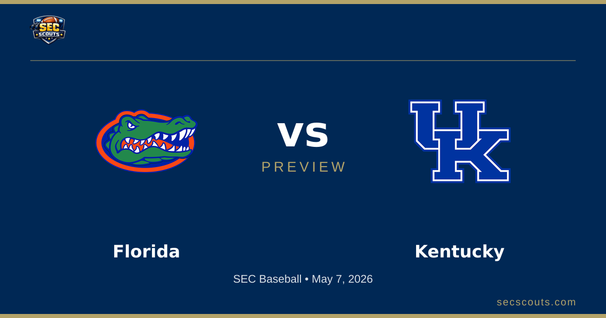 SEC Baseball Preview: Kentucky Wildcats at Florida Gators