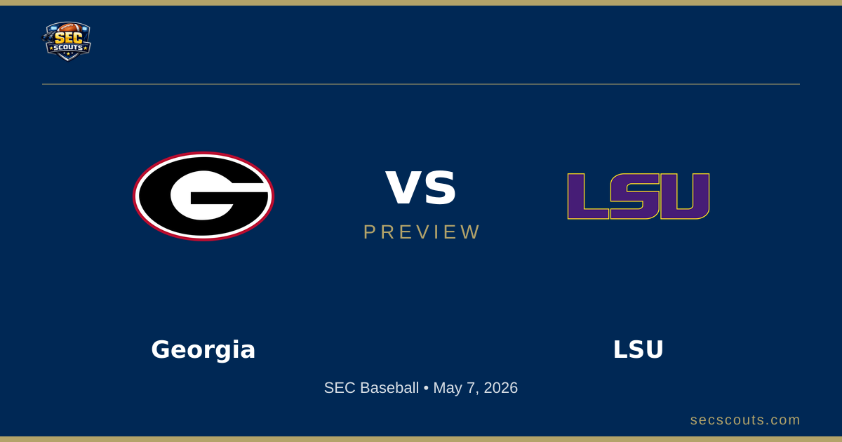 SEC Baseball Preview: LSU Tigers at Georgia Bulldogs
