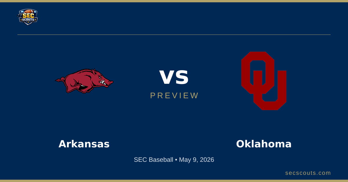 SEC Baseball Preview: Oklahoma Sooners at Arkansas Razorbacks