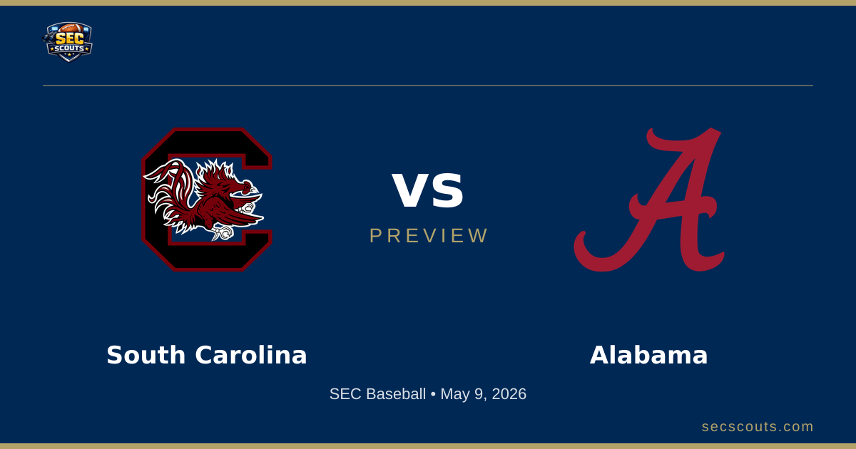 SEC Baseball Preview: Alabama Crimson Tide at South Carolina Gamecocks
