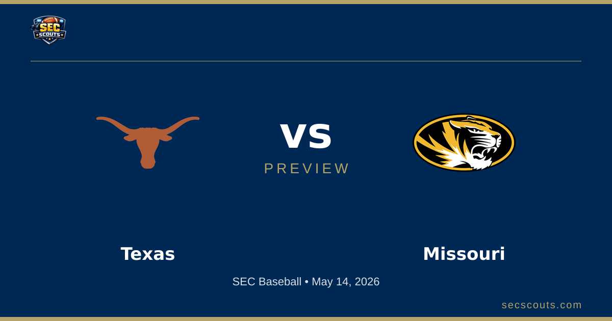 SEC Baseball Preview: Missouri Tigers at Texas Longhorns