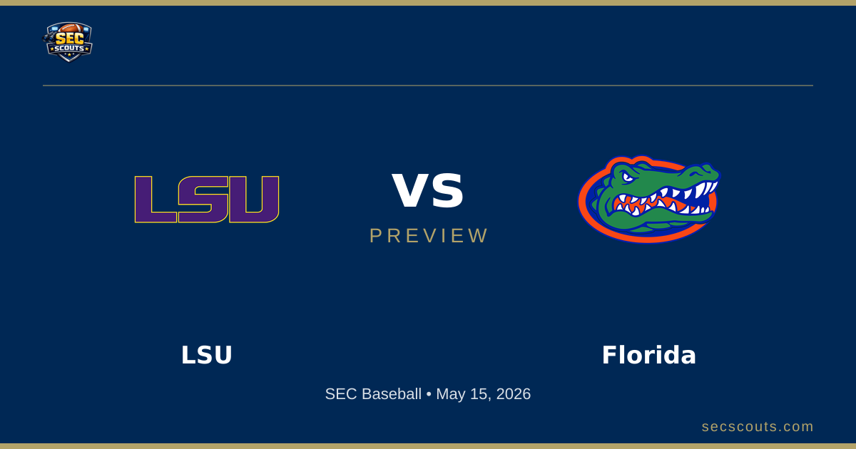 SEC Baseball Preview: Florida Gators at LSU Tigers