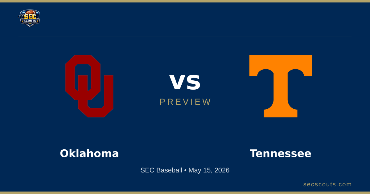 SEC Baseball Preview: Tennessee Volunteers at Oklahoma Sooners