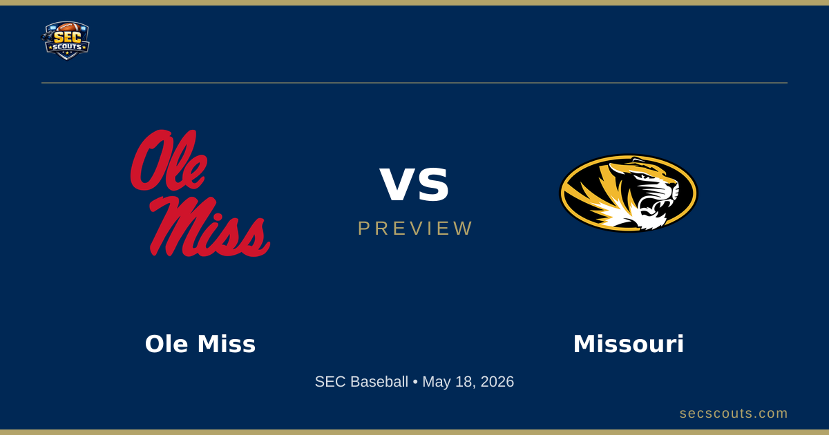 SEC Baseball Preview: Missouri Tigers at Ole Miss Rebels