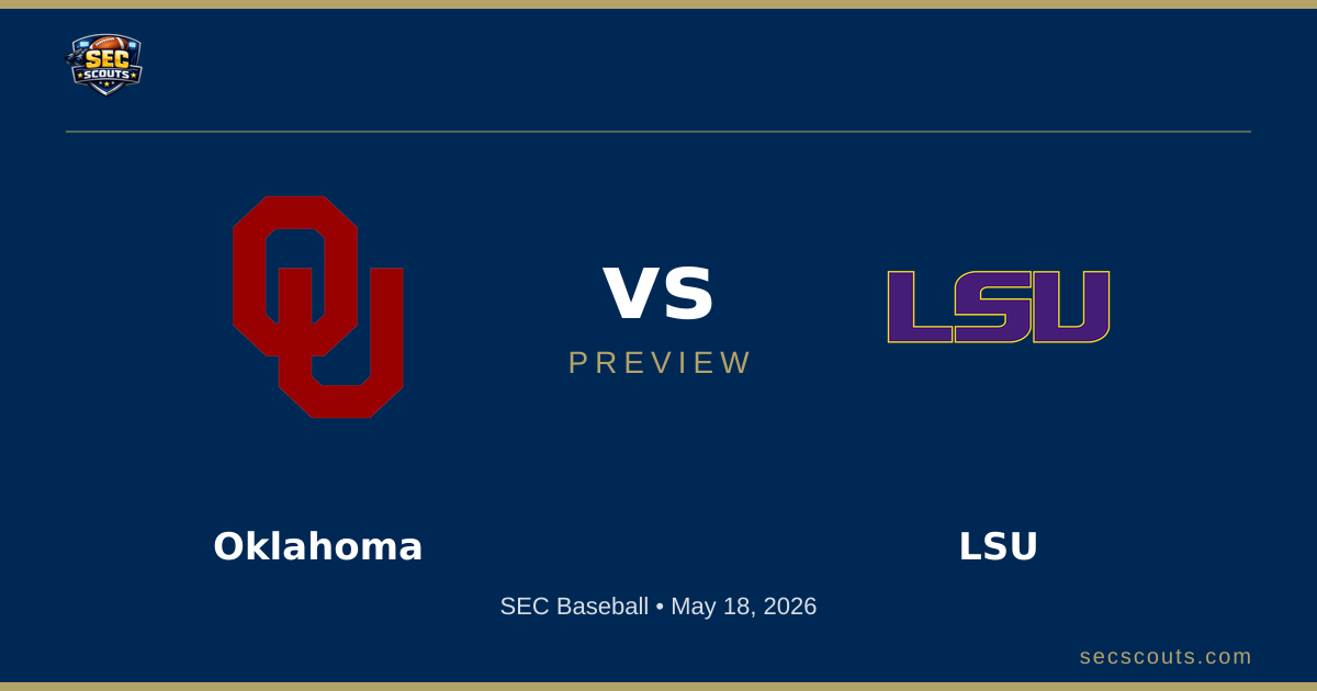 SEC Baseball Preview: LSU Tigers at Oklahoma Sooners