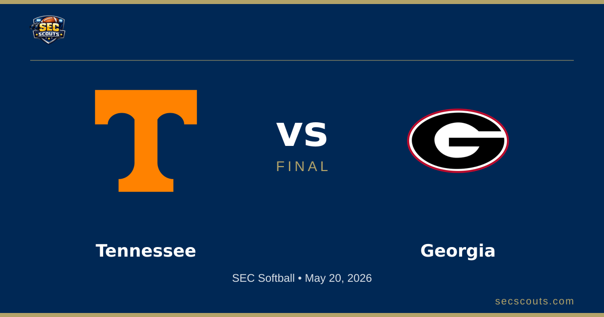 SEC Softball Series Preview: Georgia Bulldogs at Tennessee Lady Volunteers
