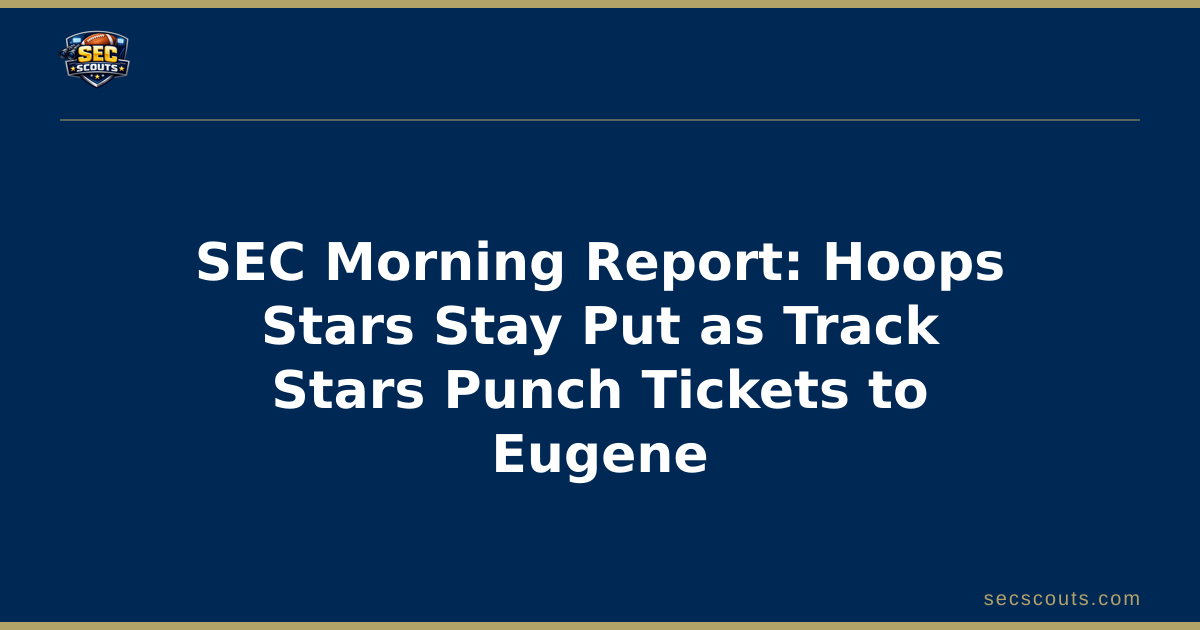 SEC Morning Report: Hoops Stars Stay Put as Track Stars Punch Tickets to Eugene