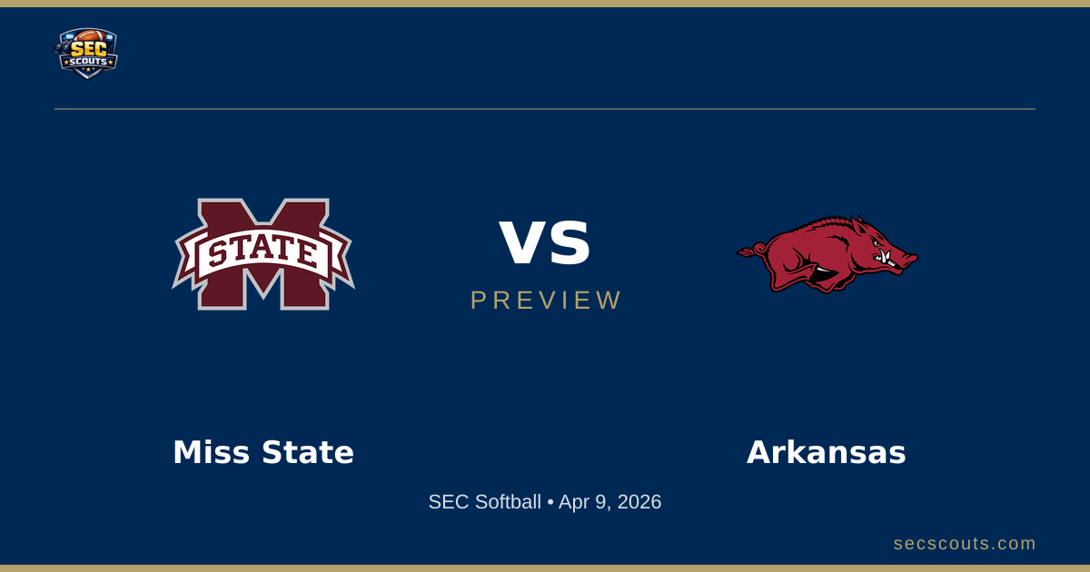 SEC Softball Preview: Arkansas Razorbacks at Mississippi State Bulldogs