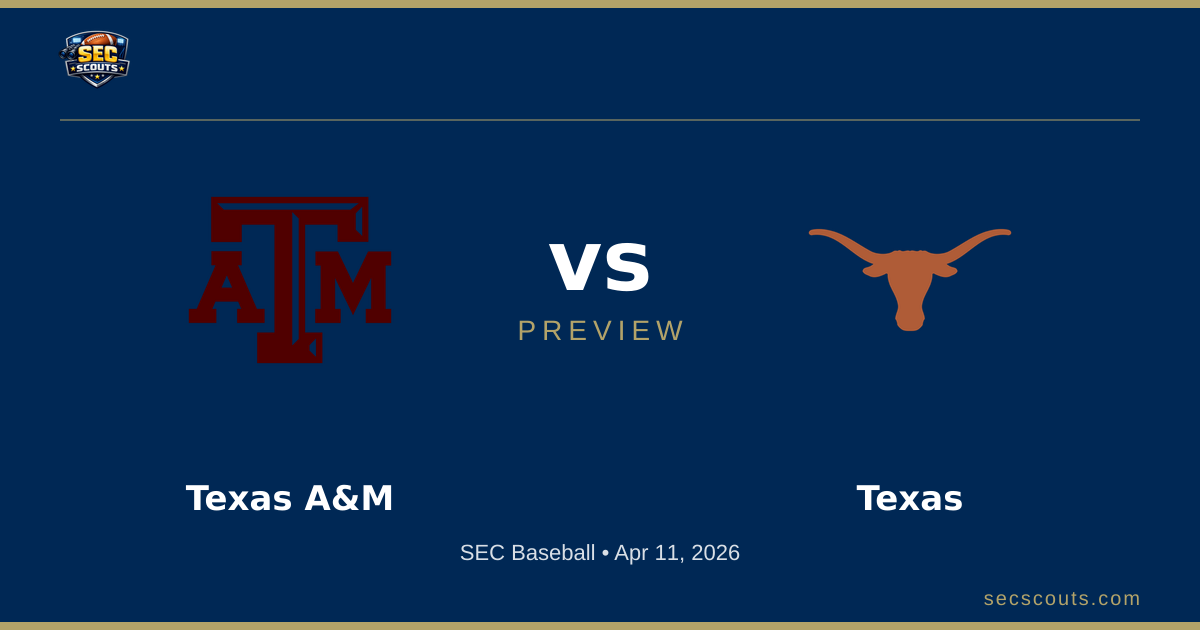 SEC Baseball Preview: Texas Longhorns at Texas A&M Aggies