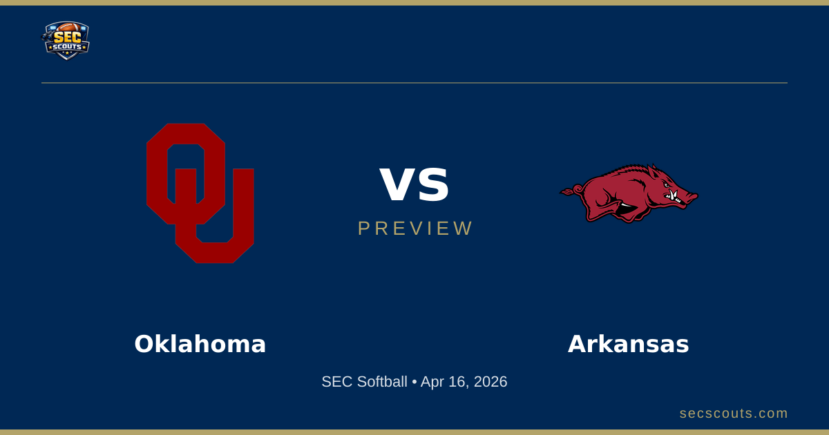 SEC Softball Preview: Arkansas Razorbacks at Oklahoma Sooners