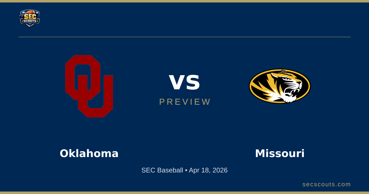 SEC Baseball Preview: Missouri Tigers at Oklahoma Sooners