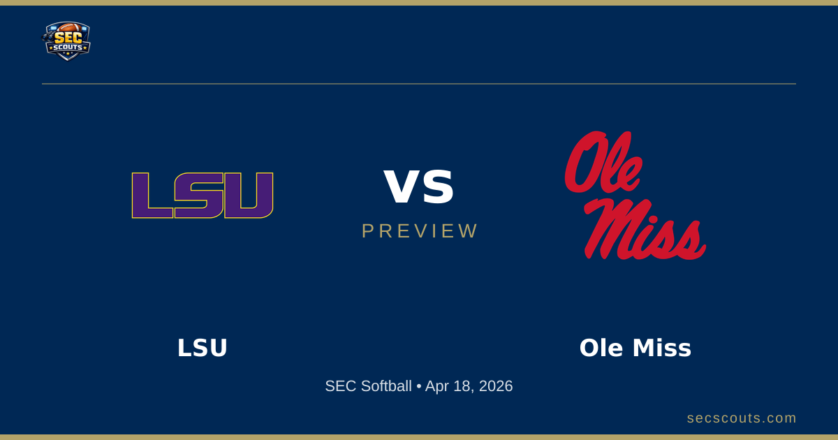 SEC Softball Preview: Ole Miss Rebels at LSU Tigers
