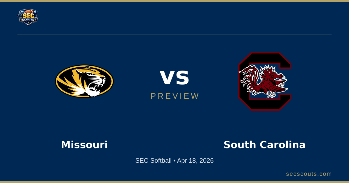 SEC Softball Preview: South Carolina Gamecocks at Missouri Tigers