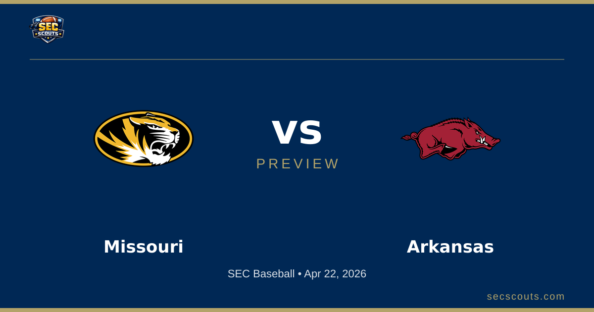 SEC Baseball Preview: Arkansas Razorbacks at Missouri Tigers