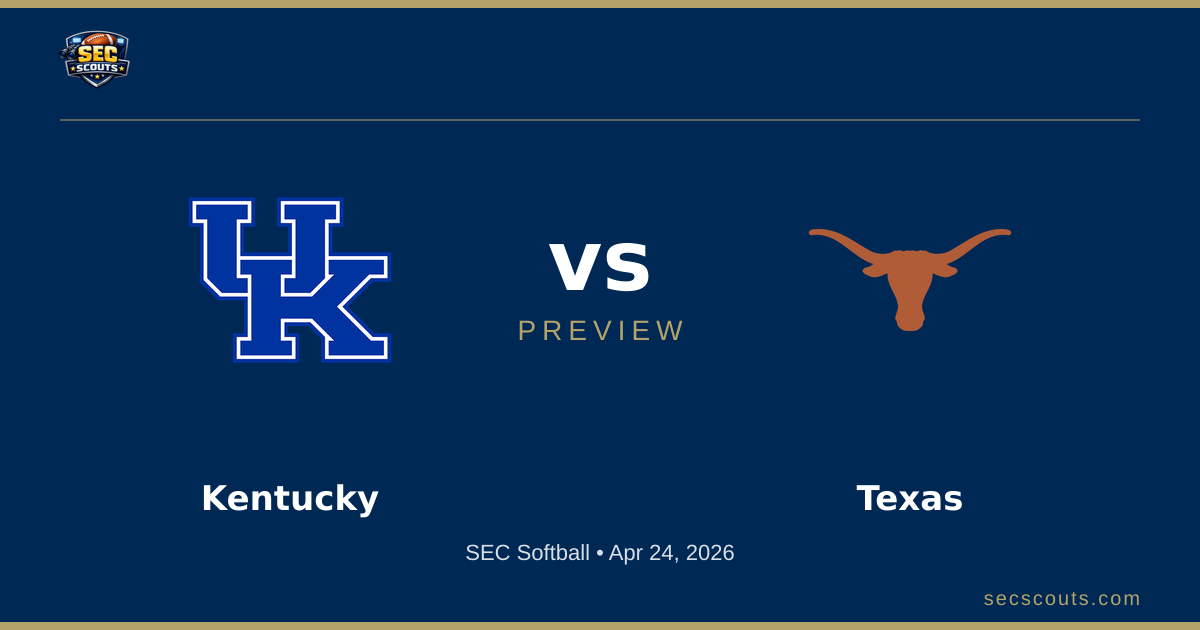 SEC Softball Preview: Texas Longhorns at Kentucky Wildcats
