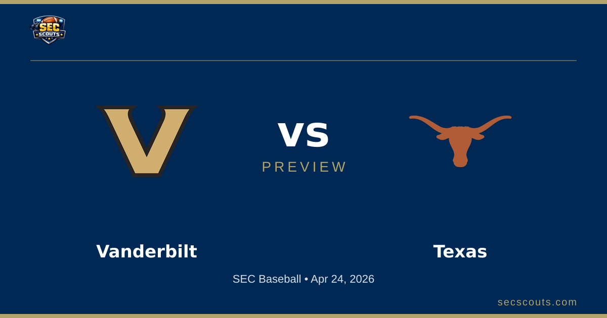 SEC Baseball Preview: Texas Longhorns at Vanderbilt Commodores