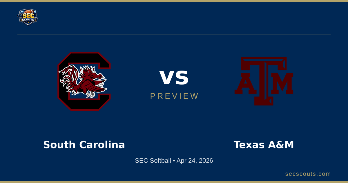 SEC Softball Preview: Texas A&M Aggies at South Carolina Gamecocks